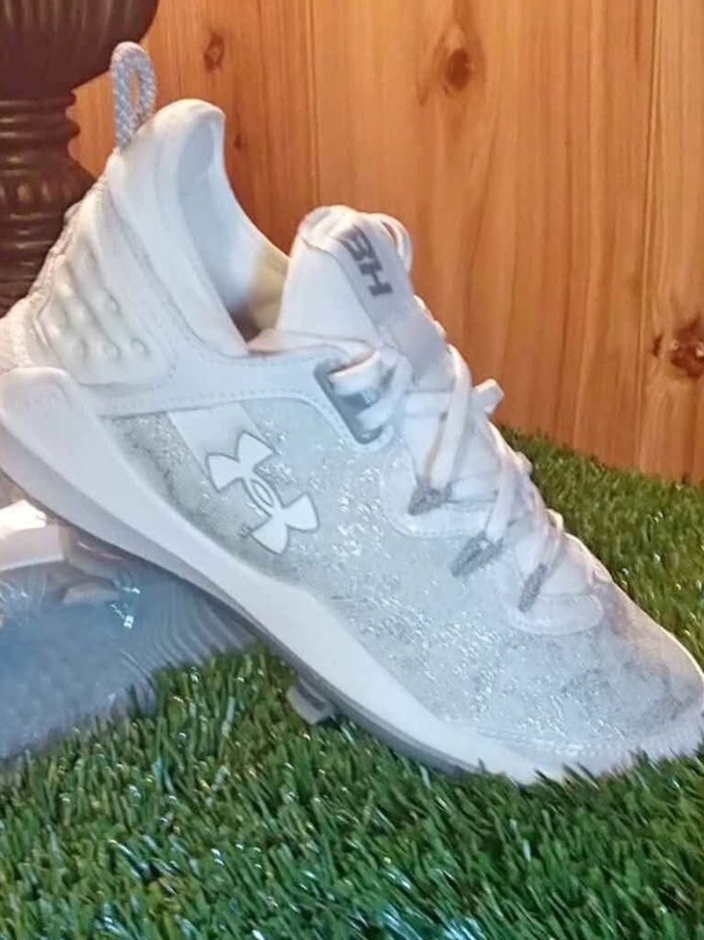 Under Armour Harper 8 Elite TPU Men's Baseball Cleats White/Silver